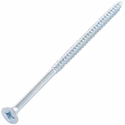 VBA Vis bois agglo Tête fraisée TF Pozi N°2 4X40 Filetage partiel Acier zingué Autre références : 3617500590305 369