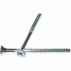 VBA Vis bois agglo Tête fraisée TF Pozi 5X60 Filetée sur 36 Sans pointe Acier zingué Autre références : 3617500572011