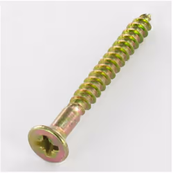 VBA Vis bois agglo Tête fraisée TF Pozi N°2 4.5X45 Percée Bichromaté Autre références : 3617500552235 1820989