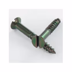 Vis bois Tête fraisée TF Fendue 4X20 Acier zingué noir Autre références : 3617500573346 542004 006787 QCVIS4X20TFN