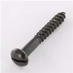 Vis bois Tête ronde TR Fendue 5X40 Acier zingué noir Autre références : 3617500588753