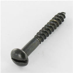 Vis Express - Vis bois Tête ronde tr Fendue 5X40 Acier zingué noir-1 piece
