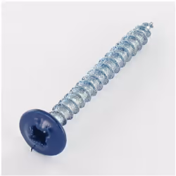 VBA3 Poelier tête ronde large Tête ronde large Pozi 4X40 Acier zingué RAL5003 Bleu Autre références : 3663072023543 2023417 0 ...