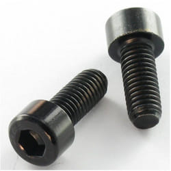 Vis métaux chc btr M6X30 Filetage total Classe 8.8 Clé de 5 HC5 Acier zingué noir-1 pièce