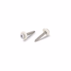 Vis tôle Tête cylindrique TC Pozi N°2 + Rondelle Nylon 3.9X32 Inox A2 Blanc Autre références : 90662139 32