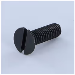 Vis métaux Tête fraisée TF Fendue M3X30 Acier zingué noir Autre références : 3663072029828