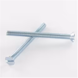Vis métaux Tête fraisée TF Fendue M5X50 Acier zingué blanc Autre références : 3663072030169 0972115000 VIZF105050 VTF3101550  ...