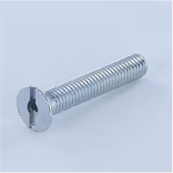 Vis métaux Tête fraisée TF Fendue M6X35 Percée Acier zingué blanc Autre références : 3663072030336 7000001879