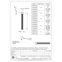 Vis Express - Vis métaux Tête fraisée bombée tfb Fendue M4X40 Diamètre de tête: 7.5 Bossage extérieur Acier zingué blanc-1 piece