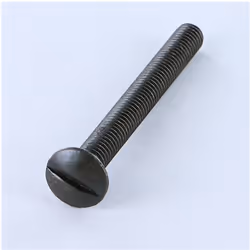 Vis métaux Tête fraisée bombée TFB Fendue M4X50 Acier zingué noir Autre références : 3617500001474