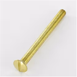 Vis métaux Tête fraisée bombée TFB Fendue M5X35 Acier laitonne Autre références : A.3103503