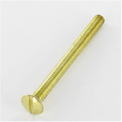 Vis métaux Tête fraisée bombée tfb Fendue M5X35 Acier laitonne-1 piece