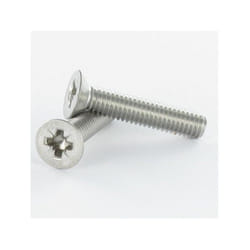 Vis métaux Tête fraisée tf Pozi N°2 M4X28 Acier zingué-1 piece