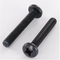 Vis métaux Tête cylindrique large Tête cylindrique bombée large TCBL Pozi N°1 M3X8 Acier zingué noir Autre références : 350 0 ...