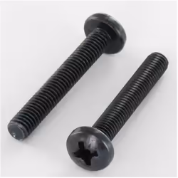 Vis métaux Tête cylindrique large Tête cylindrique bombée large TCBL Pozi 1 M3X10 Acier zingué noir Autre références : 361750 ...