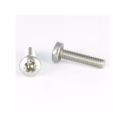 Vis métaux Tête cylindrique large Tête cylindrique bombée large TCBL Pozi 2 M4X20 Acier zingué blanc Vis métaux Tête cylindri ...