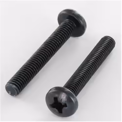 Vis métaux Tête cylindrique large Tête cylindrique bombée large TCBL Pozi 3 M6X20 Acier zingué noir Autre références : 366307 ...