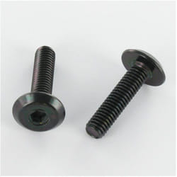 Vis métaux tête plate Clé de 4 HC4 M6X50 Acier zingué noir-1 piece