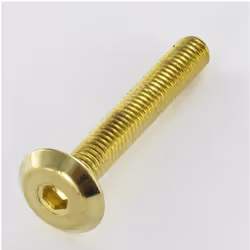 Vis métaux tête plate Clé de 4 HC4 M6X80 Acier laitonne Autre références : 3663072037724 OF.1698 /VI680 001