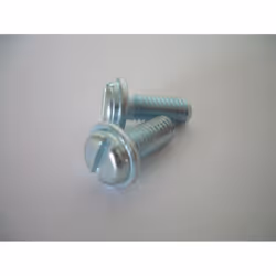 Vis métaux Tête cylindrique TC Fendue Embase lisse M5X12 Acier zingué Autre références : 3617500093691 003669