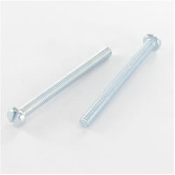 Vis métaux Tête cylindrique TC Fendue M2.5X5 Acier zingué blanc-1 piece