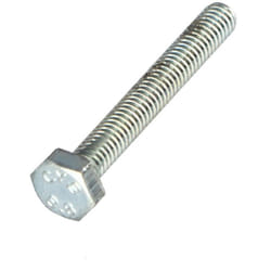 Vis métaux Tête hexagonale th M4X35 Classe 8.8 Acier zingué blanc-1 piece