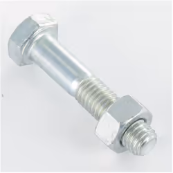 Boulon (vendu avec Ecrou) Tête hexagonale TH M16X80 Classe 8.8 Acier zingué Autre références : 3617500956804 320161680 AN BZ1 ...