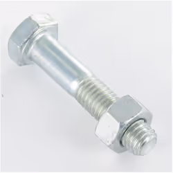 Boulon (vendu avec Ecrou) Tête hexagonale TH M8X60 Classe 8.8 Acier zingué Autre références : 3617500883629 9VMTHE108060 AN A ...
