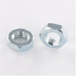 Écrou hexagonal bas hm/contre écrou M8 Acier zingué blanc Écrou hexagonal bas hm/contre écrou M8 Acier zingué blanc Autre réf ...