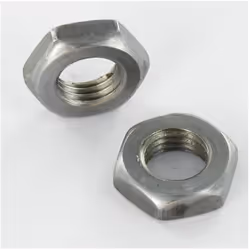 Écrou hexagonal bas hm/contre écrou M27 EP.13.5 Acier brut Autre références : 3663072088894 ECRHBASM27Z8 100810