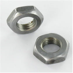 Crou hexagonal bas hm/contre écrou M27 EP.13.5 Acier brut-1 piece