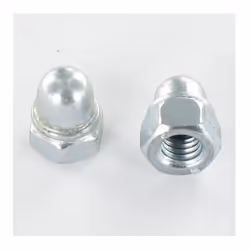 Écrou Borgne Frein M10 Acier zingué blanc Autre références : 3663072089761 121516 OF95730000 121516 121516 VIEFB10A 121516 10 ...