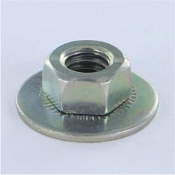 Ecrou Twolok cs(avec rondelle contact striée) M6 Rondelle M6X14.2X6.9 Acier zingué-1 piece