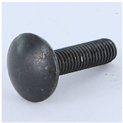 Trcc japy tête ronde collet carré M6X16 Filetage total Acier zingué noir-1 piece