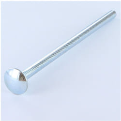 Trcc japy tête ronde collet carré M6X100 Filetage total Acier zingué-1 piece