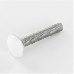 Vis Express - trcc japy tête ronde collet carré M7X65 Pas de 100 Filetage total Aluminium RAL9016 blanc signalisation 30%-1 piece