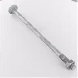 Boulon (vendu avec Ecrou) TRCC JAPY tête ronde collet carré M10X200 Filetage partiel Forte tenue à la corrosion Acier galvani ...