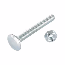 Boulon (vendu avec Ecrou) TRCC JAPY tête ronde collet carré M12X100 Filetage total Acier zingué Autre références : 3617501310 ...