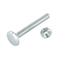 Vis Express - Boulon (vendu avec Ecrou) trcc japy tête ronde collet carré M12X100 Filetage total Acier zingué-1 pièce