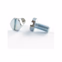 Vis métaux Tête hexagonale TH M3X8 Fendue Acier brut Autre références : 3663072098121