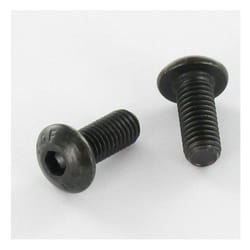 Vis métaux bhc (Tête Bombée Hexagonal creux) M6X40 Filetage total Classe 10.9 Clé de 4 HC4 Acier zingué noir-1 piece