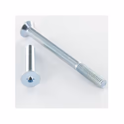 Vis métaux FHC tête fraisée empreinte hexagonale creuse M5X35 Filetée sur 16 Classe 10.9 Clé de 3 HC3 Acier zingué Autre réfé ...