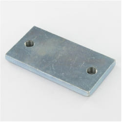 Vis Express - plaquette 2 Trous 75X40X6 M8 Acier zingué-1 piece
