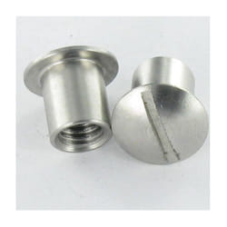 Ecrou Relieur Tête bombée Fendue 8X9 M6X8 Inox-1 piece