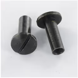 Ecrou Relieur Tête bombée Fendue M4X12 5X14 Acier zingué noir Autre références : 3617500644664 ECRQ060 QC1474 S 72000 311220  ...