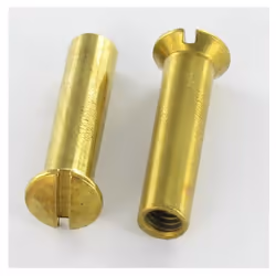 Ecrou Relieur Tête fraisée bombée TFB Fendue M4X14 5.3X23 Laiton Autre références : 3663072123793 1356000LB 1356000LB