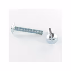 Vis Poelier tête ronde large Tête ronde large Fendue En Croix M5X16 Filetage total Inox A2 Autre références : 3663072127548