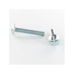 Vis Poelier tête ronde large Tête ronde large Fendue En Croix M5X16 Filetage total Inox A2-1 piece