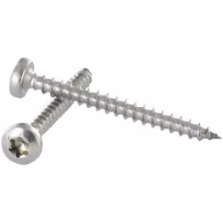 VBA Vis bois agglo Inox A2 Tête ronde TR 5X60 TORX T25 Autre références : 3617500338037 vi036