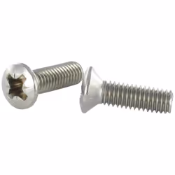 Vis métaux Inox A2 Tête fraisée bombée TFB Pozi M6X40 Autre références : 3663072148222